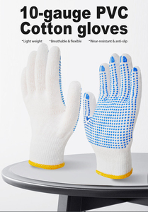 Professional PVC Coated <b>Gloves</b> Anti Abrasion Safety <b>Gloves</b> PVC Dotted <b>Gloves</b> Cotton Work <b>Gloves</b> Anti Slip Safety <b>Gloves</b> - Product Image 6
