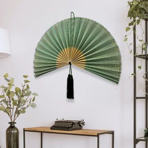 <b>Large</b> Bamboo <b>Wall</b> Fan <b>Decor</b> Handmade Natural Woven <b>Wall</b> Hanging, Boho Rustic <b>Wall</b> Art for Living Room, Bedroom, Entryway and Hom - Product Image 1