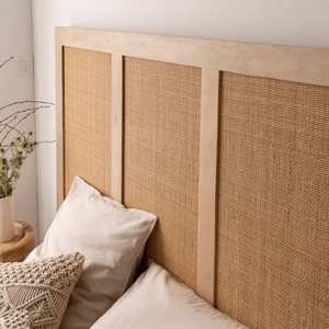 Tête de lit Vandana Vista Maxima en bois de manguier et en rotin - Product Image 3