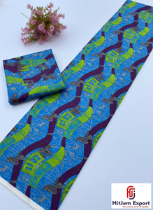 Tela africana estampada en cera y tela de algodón Ankara al por mayor para ropa, moda y uso en interiores del hogar - Product Image 3