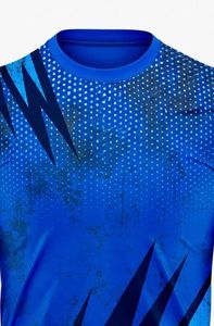 Camiseta de Manga Larga para Hombre, Protección UV, Color Azul Degradado, Camiseta Deportiva de Manga Larga para Natación - Product Image 3
