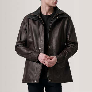 Highest Demanding <b>Men's</b> Wear Clothing fashion Leather <b>Jackets</b> Customer Demanding Cow Hide <b>Sheepskin</b> Leathers <b>Jacket</b> - Product Image 6