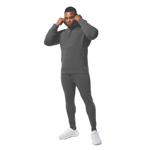 Sweat à capuche oversize 100 % coton molletonné de haute qualité pour homme, personnalisable, épaules tombantes, streetwear hiver, écoresponsable 2026 - Product Image 2