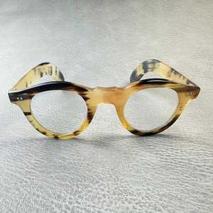 Handmade Eco-Friendly Buffalo Horn Rectangle Glasses <b>Frames</b> <b>Antique</b>/Modern Style Rivet Design Unisex by Perfect Enterprises - Product Image 1