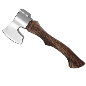Steel Head <b>Axe</b> With Wooden Handle For Bushcraft <b>Camping</b> And Wood Chopping Activities High Performance Mini <b>Axe</b> - Product Image 5