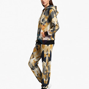Ropa de Moda a Bajo Precio, Conjunto Deportivo de Invierno para Mujer, Sudadera con Cremallera y Pantalones Jogger de Algodón, Personalizable con Logotipo, Transpirable - Product Image 3