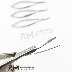 Tijeras de belleza RMI Silver Spring para cutículas, punta recta, para cejas, de acero inoxidable, mango de cerámica, duraderas, marca privada - Product Image 5