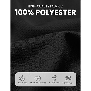 Pantalones Cortos Deportivos de Poliéster Cepillado para Hombre, Acabado Piel de Durazno, Tacto Suave, para Correr, Entrenar, Uso Casual, Sensación Premium - Product Image 5