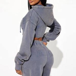 Conjunto Deportivo de Mujer para Invierno, Casual, Elegante, Diseño Moderno, Transpirable, 100% Nailon, Felpa, Pantalón Largo, para Gimnasio, Ejercicio, Entrenamiento, Running - Product Image 3