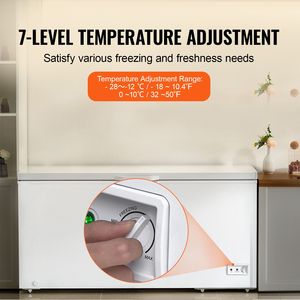 Congelatore orizzontale commerciale a energia solare da 17 piedi cubi con apertura superiore, 4 cestelli rimovibili, coperchio con chiusura e regolabile - Product Image 4