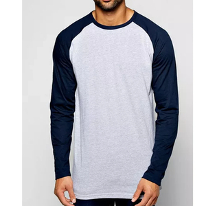 Custom Raglan Long Sleeve Mens Standard Fit 100% Cotton <b>Baseball</b> <b>Tee</b> Streetwear Classic Eco-Friendly OEM Blank - Product Image 1