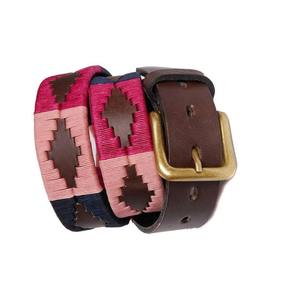 Handmade Premium Leather Polo Belt Traditional Hand-Stitched Pampa Diamond Embroidered Belt Luxury Equestrian Style Casual Wear - Product Image 6