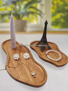 Popular Eco Conscious <b>Wooden</b> Tea Coffee Serving Tray Handmade <b>Rustic</b> Design Customizable Sizes Perfect for Dining Parties - Product Image 6