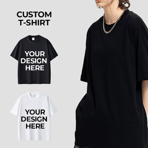 T-shirt tricoté unisexe à manches courtes et épaules tombantes avec logo personnalisé, antibactérien de qualité 7A, couleur unie, 100 % coton, séchage rapide - Product Image 4