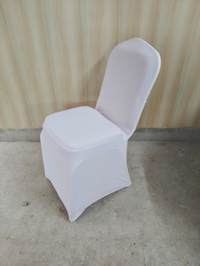 Housse de chaise en spandex élastique de qualité supérieure, durable, cousue, unie, lavable en machine, 40x40x60cm, pour mariages - Product Image 1