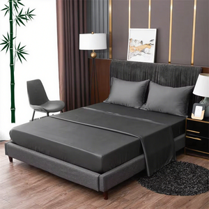 2026 Top trendy Luxury Bedding Set Wholesale 100% Bambo <b>Flat</b> <b>Fitted</b> <b>Sheet</b> Sets - Product Image 2