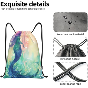 Sac à dos à cordon personnalisé avec logo, imperméable, sac de sport, grande capacité, sac à dos à cordon de sport en polyester de qualité supérieure - Product Image 5