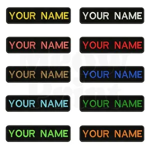 Custom High Quality Eco-Friendly <b>Fabric</b> Canvas PVC Name Patch Embroidered <b>Iron</b>-<b>On</b> Sew-<b>On</b> Badge Cloth Use MAKRAH SPORTS MK-608 - Product Image 1