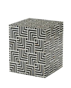 ILAHI's Bone Inlay <b>Drawer</b> Table Modern Design Agate Detailing Three-layer <b>Storage</b> Portable Home Furniture - Product Image 4