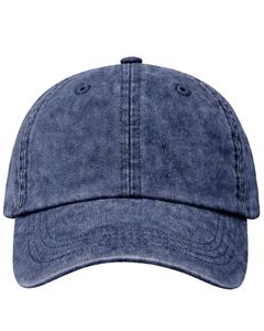 Casquette de baseball en coton denim bleu délavé, unie, ajustable, unisexe, décontractée, respirante, confortable, qualité supérieure - Product Image 1