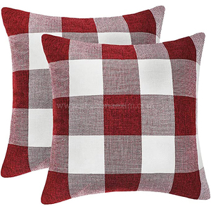 Checkered Cushion Cover for Christmas Luxury Christmas <b>Pillow</b> Cover 18 X 18 Beautiful <b>Pillow</b> <b>Decor</b> for Home - Product Image 6