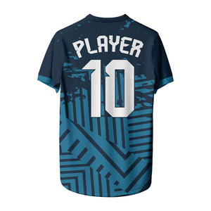 Custom Personalized Breathable Anti Bacterial Men's Soccer Jerseys Half Sleeve Custom Team Names & Numbers 100% Polyester Jersey - Product Image 6