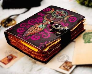 Handmade Genuine Leather <b>Journal</b> Diary Notebook Vintage Antique Leather Bound <b>Journal</b> with Handmade Paper Blank Diary <b>Writing</b> - Product Image 2