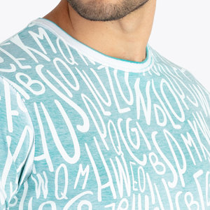 Camiseta de Manga Corta con Cuello Redondo para Hombre, Colores y Logotipo Personalizados, Transpirable, Corte Regular, Estilo Casual, 100% Algodón Jersey - Product Image 4