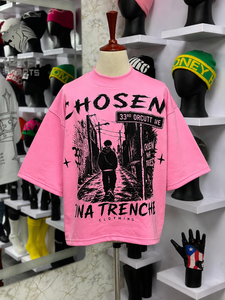 เสื้อยืดกราฟิกโอเวอร์ไซส์สั่งทำพิเศษสำหรับผู้ชาย ผ้าฝ้าย 100% สตรีทแวร์ หนานุ่ม ทรงไหล่ตก พิมพ์ลายลำลอง รับผลิตแบบ OEM ODM - Product Image 3
