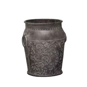 Pot et jardinières gravés à la main nouveau Design Pot de jardinière en métal de qualité fer élégant pour décoration de jardin nouveau Pot de fleur en métal - Product Image 1