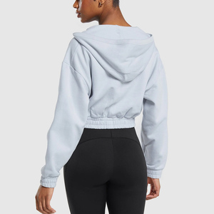 Nueva Sudadera con Capucha Corta para Mujer, Estilo Único, Cuello en V, Manga Larga, Sudadera con Capucha Elegante - Product Image 3