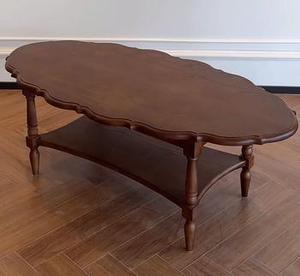Modern Portable Oval Coffee Table Customized Style <b>Solid</b> <b>Wooden</b> Material Living Room Furniture Luxury Collection Wholesale Price - Product Image 3