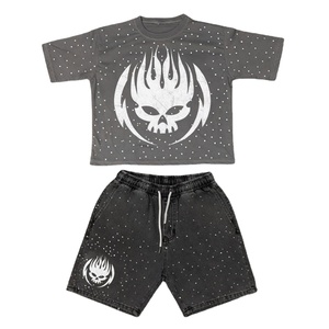 Wholesale Men 2 Piece Short <b>Sets</b> Street Wear Men Summer T-shirt and Shirt Shorts <b>Set</b> Unisex Custom Shorts and Shirt <b>Set</b> for Men - Product Image 1