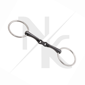Bocado de Anillas Sueltas Premium para Caballo, de Acero Inoxidable, con Doble Articulación, para Entrenamiento de Equitación, Accesorios Ecuestres, Bocado OEM - Product Image 4