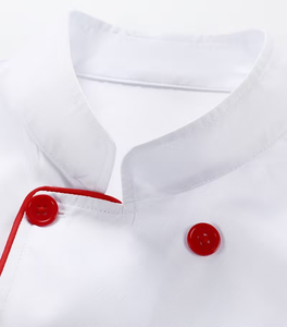 Men and Women Unisex Chef Coat Long Sleeve Chef Jacket Breathable Comfortable Button-Up Closure Kitchen Restaurant Uniform - Product Image 4