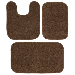 Tapis de bain personnalisé en polypropylène Heffingen, style classique moderne, organique, antidérapant, absorbant, lavable, séchage rapide - Product Image 1
