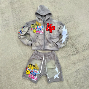 Conjuntos de Pantalones Cortos de Algodón 100% Orgánico para Hombre, Juego de Toallas, Camiseta y Pantalones Cortos de Felpa para Hombre, Conjuntos de Camiseta y Pantalones Cortos para Hombre - Product Image 5