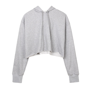Crop top sexy de haute qualité au design original, sweat-shirt personnalisé pour femmes, sweats à capuche et sweat-shirts courts pour femmes - Product Image 4