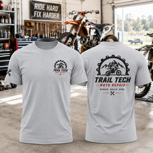 TRAIL TECH - ร้านซ่อมมอเตอร์ไซค์แบบสั่งทำพิเศษ |   ชุดช่างมอเตอร์ไซค์พรีเมียม ผ้าฝ้าย 100% พิมพ์ลายดิจิทัล - Product Image 1