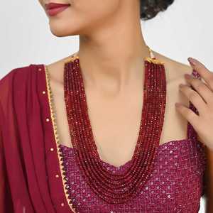 Wholesale Natural Gemstone 7 Liners Beaded <b>Necklace</b> Set <b>Ruby</b>, Emerald & Multi-Color Bead <b>Necklace</b> Combo Pack | Handmade Jewelry - Product Image 5