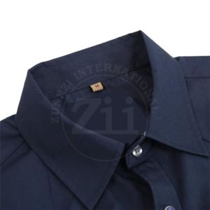 เสื้อเชิ้ตทำงานก่อสร้าง แขนยาว ระบายอากาศได้ดี ผ้าฝ้าย/ไนลอน ทนไฟ/ทนเปลวไฟ พร้อมช่องใส่หน้ากากป้องกัน ทนความร้อนได้ถึง 500 องศาเซลเซียส - Product Image 3