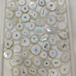 พลอยควอตซ์โซลาร์ ควอตซ์โซลาร์แบบคาโบชอง พลอยควอตซ์โซลาร์แบบหลวม หินคาโบชองสวยงาม งานทำมือสำหรับทำเครื่องประดับ - Product Image 1