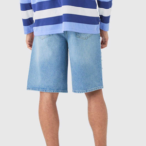 Short en jean vintage personnalisé pour homme, brodé et lavable, style décontracté et sexy, idéal pour l'été et l'automne - Product Image 2