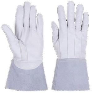 Guantes de Soldadura TIG Reforzados de Cuero de Vaca y Cabra de Alto Rendimiento con Puño de Seguridad de 11 oz, Antiestáticos, para Seguridad Industrial - Product Image 1