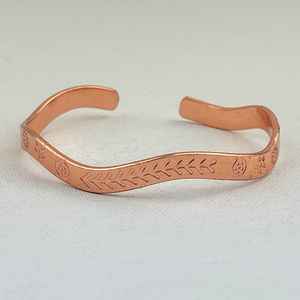 Bracelet Magnétique Élégant en Cuivre Pur pour Soulagement de la Douleur et Guérison, Unisexe, Réglable et Stylé - Product Image 2