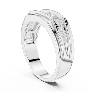 Classic Moissanite Brilliant Cut Promise Wedding Engagement <b>Ring</b> Women 925 Sterling Silver Gold Plated Prong Set Sambhav Jewels - Product Image 5