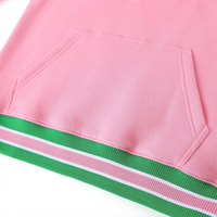 Pull ras du cou en chenille à rayures roses personnalisé pour les acheteurs B2B en gros avec options de logo personnalisé et service de marquage personnalisé