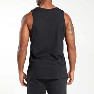 Men's <b>Black</b> Sleeveless <b>Tank</b> <b>Top</b> O-Neck Solid Color Casual <b>Knitted</b> Wear Summer Fitness Wear Cotton <b>Tank</b> <b>Tops</b> Adults - Product Image 4