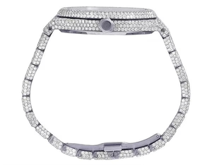 Unique Style VVS Moissanite Diamond Rainbow <b>Arabic</b> Dial Stainless Steel Iced Out Automatic Wrist <b>Watch</b> Mechanical Luxury Fashion - Product Image 5