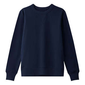 Sudadera de Algodón Lisa de Alta Calidad para Mujer, con Cuello Redondo, Bordado, Lavada, Casual, con Forro, en Varios Colores, Venta al por Mayor - Product Image 5